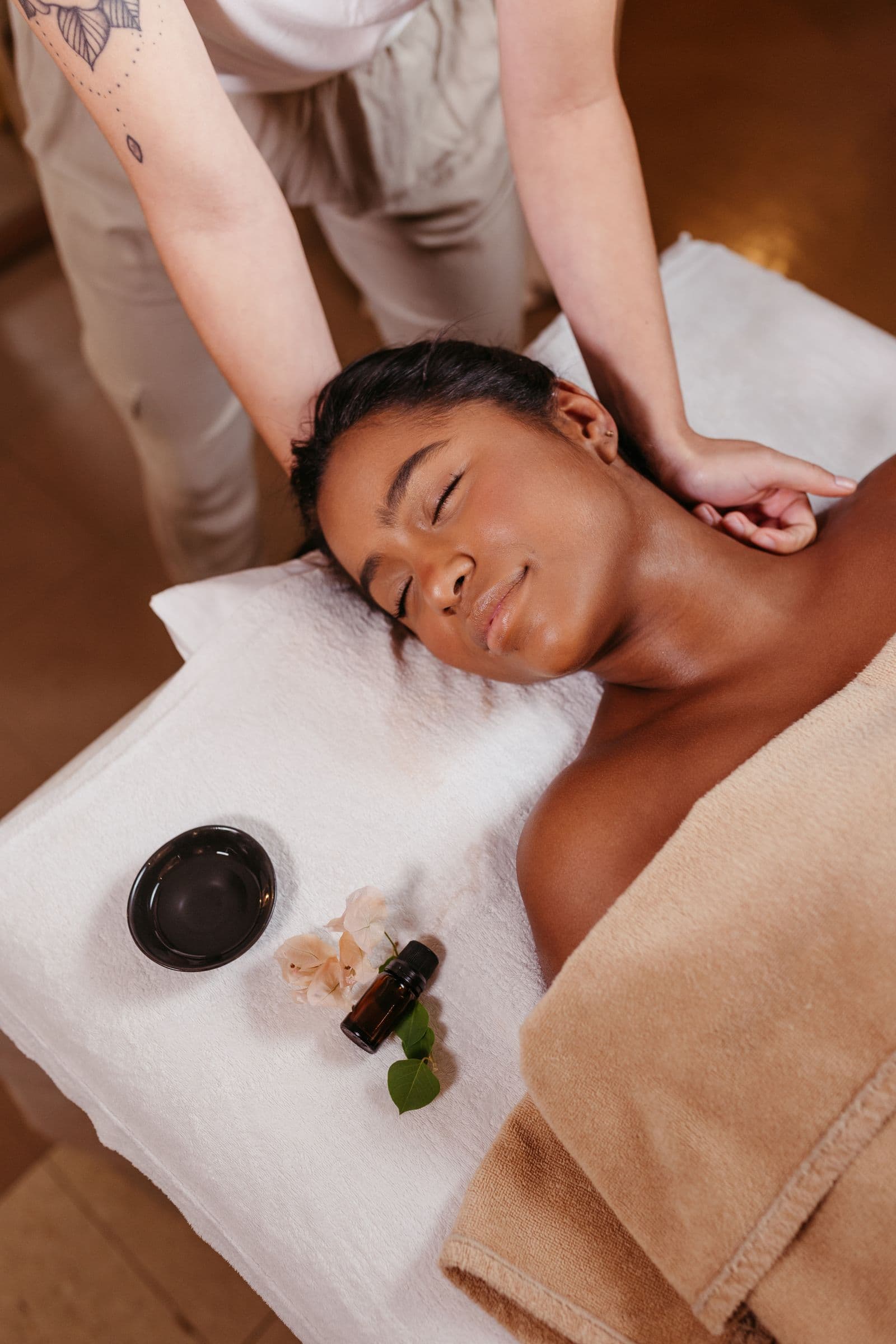 Aroma-Öl-Massage